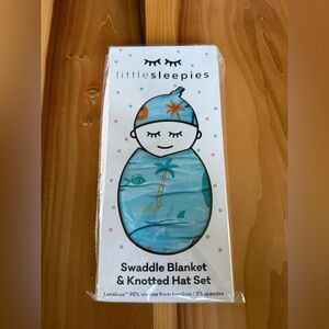 NIB Little Sleepies Surf Life Swaddle